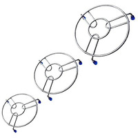 Signamio Pack Of 3 Stainless Steel Trivets Hot Pot Stand For Kitchen & Dining Table, Heat-Resistant Utensil Holder, Perfect Cooker Stand & Hot Vessel Holder