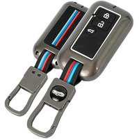 Coll Of Fest Metal Silicon Key Cover Compatible With Maruti Suzuki Jimny Baleno Grand Vitara Xl6 Swift New Brezza Ertiga Dzire 3 Button Smart Key Special Feature Visibilitye In Low-Ligh Conditions