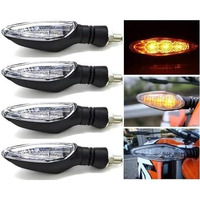 Eltron Turbo Ktm Turn Signals Indicator Light Blinker Yellow Light Compatible For Ktm 125/200/250/390 Duke Rc (Pack Of 4) | Halogen