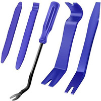 Supvox 5Pcs Pry Tools For Car Auto Radio Door Clip Panel Trim Dash Audio, New Car Door Clip Panel No Scratch Dismantle Kits Versatile Professional Tool Set