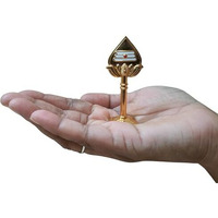 Anciently Vel For Car Dashboard|Murugan Vel For Car Fantasy Dashboard,Metal,1 Piece(Gold Colour)