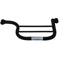 Ramanta Rmt1423 Hunter 350 Rear Side Footrest For Ladies Heavy Quality Lady Step Footpegs For Hunter 350 Accessories Pillion Footrest Compatible With Hunter 350Cc (1 Pc With Fitting, Black, Left Side)