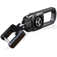Greenworld Metal Black Color Fob Key Heavy Duty Keychain Compatible With Crysta/Fortuner/Hyrider/Hycross (Black)