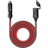 Sthira 12V/24V Car Cigarette Lighter Cable, 4M/13Ft Car Cigarette Lighter Extension Cord Extra Long With Led Indicator & Dust Cap For Air Compressor, Tire Pump, Car Appliances In Cars, Trucks, Rvs