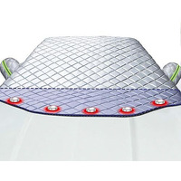 Linist Car Windshield Sunshade Cover - Car Windshield Snow Cover For Winter And Sunshade For Summer - Universal Magnetic Ice Snow Guard, Fits Most Cars