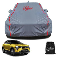 Garrege Mahindra Xuv 3Xo Car Cover Waterproof With Free Bag And Mirror With Anteena Packet. Uv Protection All Weaterproof Cover Grey Fully Dustproof For Car