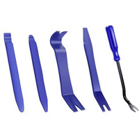 Trim Removal Tool Kit, 5Pcs Pry Tools For Car, Car Radio Removal Tool, No-Scratch Pry Tool Kit For Car Door Clip Panel & Audio Dashboard Dismantle (Blue)