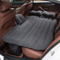 Elmvia Multifunctional Inflatable Car Bed/Car Back Seat Sleeping Bed/Car Mattress For Travel/Bad For Car/Car Bed For Adults With Two Air Pillows, Car Air Pump And Repair Kit (Black)