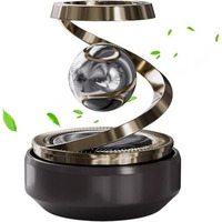 Kinjoru Solar Rotating Car Air Freshener  Refillable Dashboard Air Purifier, Stylish Autorotation Decoration For Car Interior, Eco-Friendly Fragrance Diffuser (Pack Of 1)