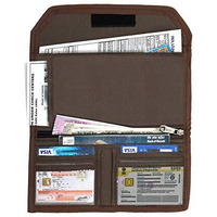 Dahsha Two Wheeler/Car Document Holder, Vehicle Document Storage Wallet For Registration & Insurance Card, Driving Licence, Rc Book, Puc- Brown
