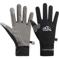 Proberos Driving Gloves For Men Women Summer Ice Silk Breathable Driving Gloves Touch Screen Design Riding Gloves Anti-Slip Palm Design Outdoor Casual Sport Full Finger Gloves For Riding, Golfing