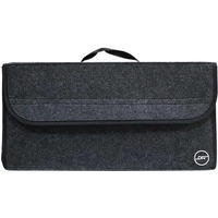 Double R Bags Felt Car Trunk Organizers Large Foldable Boot Storage Organizer Anti Slip Car Trunk Compartment Boot Cleaning Supplies Storage Organizer Utility Tool Bag.(Black)
