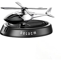 Detachi Solar Dashboard Helicopter Fragrance Diffuser, Rotating Alloy Helicopter Ornament For Car, Office, Home Decor (Random Color)