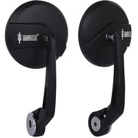 Grandbiker Handle Grip End Rear Mirror For Bike Rear View Side Handle Bar End Mirror | Round Convex Glass Mirror For Compatible For Re Reborn 350, Classic 350, Hunter 350,Meteor 350 (6)