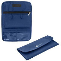 Shopoflux Fabric Modern Car Document Holder Organiser | Vehicle Document Storage Wallet For Driving Licence, Rc Book, Puc, Insurance For Cars, Two Wheeler, Auto And Truck (Blue)