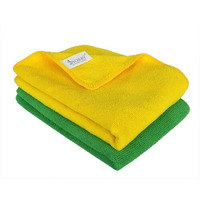 Sobby Large Microfiber Cleaning Cloth 340 Gsm - 40Cm X 60Cm (Set Of 2, Multicolor)