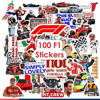 11 Strokes Stickers Set Of 100 F1 Stickers I Formula 1 Car I F1 Racing Car I Redbull F1 Car Aesthetic Stickers I F1 Merch Car Sticker I Ferrari F1 I Formula Car  Gifts For Car Lovers,
