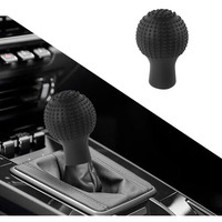 Sarte Car Gear Knob Protector Gear Shifter Cover For Anti-Scratch Car Gear Knob Cover And Dust Proof Nonslip Gear Cover For Car Universal Fit Silicon Car Gear Knob Stylish- Black, Silicone Rubber