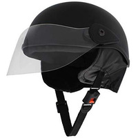 Sage Square Multipurpose Half Helmet For Men's And Women's (Large, Black Matte)