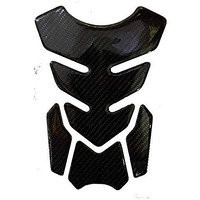Detachi Motorcycle Universal Tank Pad Sticker For All Bikes (Carbon Black 2) (Epoxy Material)