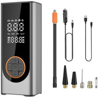 Starq Inflate Pro Max Portable 2In1 Tyre Inflator/Air Compressor With Digital Display 8000Mah Battery For Cars, Motorcycles, Bicycles, Football Upto 150 Psi Flash Light (Inflate Pro Max)