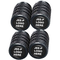 Greenworld Black Replacement For Metal Car Tyre Valve Cap Compatible With Compass Meridian Wrangler Avenger
