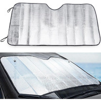 Tiri Systems Car Sunshade Summer Car Window Sunscreen Heat Insulation Foldable Sun Shade For Front Windshield Uv Block, Sun Visor Shield Sun Reflective Sun Blind For Auto Interior Protection