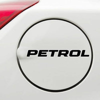Cvanu 1Pcs Petrol Self-Adhesive Vinyl Sticker For Vehicle's Fuel Tank Black (12Cmx2Cm)_202308-P27