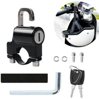 Helmet Lock For Bike & Motorcycle,Universal Helmet Security Lock,Applies To 22-28Mm Diameter,Cycle Lock For Handlebar Scooter Lock For Motorcycles/Bicycles/Scooters