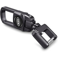 Contacts Heavy Duty Stainless Steel Key Chain Compatible With Kia Seltos | Sonet | Carens, Black