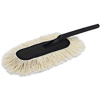 Premium White Washable Car Duster With Long Plastic Handle - International Quality, Scratch-Free Cleaning For Your Car