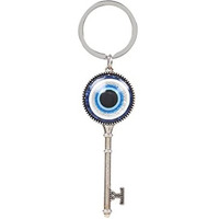 Linensutra Evil Eye Key Chain For Good Luck And Prosperity Suitable For Home/Car/Scooter/Byke Keys (Key03) | Metal