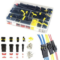 Zibuyu 352Pcs Waterproof Car Electrical Connector Terminals Automotive Electrical Wire Connector Plug Kit 1/2/3/4 Pin Connectors Male And Female