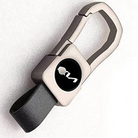 Greenworld Metal Scratch Proof Fob Key Heavy Duty Keychain Compatible With Seltos Sonet Carens/ (Black)