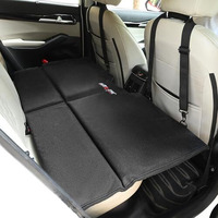 Allextreme S52 Non Inflatable Car Bed Portable & Foldable Design Polyester Fabric Back Seat Sleeping Mattress Universal Fit For Adults Baby Kids Travel Trips Camping And Picnic (Pack Of 1, Black)