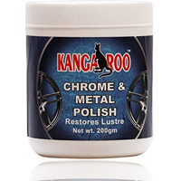Kangaroo Chrome And Metal Polish For Chrome, Copper, Brass, Bronze, Gold, Nickel And Stainless Steel. All Metal Cleaner, Polisher And Protectant. Removes Oxidation And Discoloration (200 Gram)