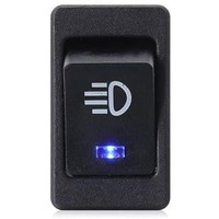 Zibuyu Fog Light Switch For Car Fog Lamp Switch For Modification 12V 35A Blue Led Fog Light 3 Way Switch Toggle Rocker Switch 4 Pin On/Off For Universal Auto Car Asw-17D - 1 Pc