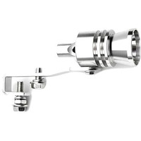 A2D? 9406. Turbo Type Sound Whistle Car Silencer Exhaust Silver For Maruti Suzuki Wagon R Stingray