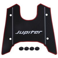 Grandbiker Anti Skid Scooter Rubber Foot Mat/Floor Mat For Jupiter 110 (Black) (1)