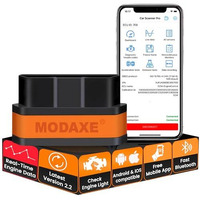 Modaxe Advanced Chipset Obd Ii Scanner Code Reader V2.2 Smart Car Vehicle Diagnostic Scanner Tool | Bluetooth 4.0 | Supports Odb2/Obdii Protocols | Compatible With Android & Apple Ios