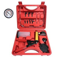 Sthira Auto Brake Bleeding Kit, Hand-Held Vacuum Pump Pressure Tester Gauge Set, Brake Clutch Oil Bleed Kit, Manual Brake Fluid Bleeder Kit Tool For Car Motorbike Motorcycle Car Repair Kit