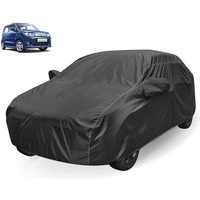 Auto Hub Car Cover Compatible With Maruti Wagonr (Model : 2004-2018) With Mirror Pocket, Water Resistant, Triple Stitched, Wagonr Car Cover, Grey