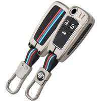 Shopoflux Metal Key Cover Compatible For Chevrolet Cruze | Beat | Avio | Spark 3 Button Flip Key Only