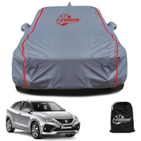 Garrege Baleno Car Cover Waterproof With Free Bag And All Weather For Car Cover,100% Waterproof Outdoor Car Covers Rain Snow Uv Dust Protection. Custom Fit, Grey