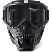 Proberos Motorcycle Goggle Mask Fun Face Mask Full Face Mask Windproof Goggles Mask, Motorcycle Goggle Mask Soft Foam Padded Det For Cycling Bike Off Road Racing Ride Unisex