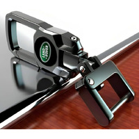 Greenworld Premum Dual Side Logo Keychain For Rover Defender Rover Discovery Rover Evoque Rover Sports, Rover Vilar (Black)