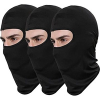 Proberos 3Pcs Full Face Anti-Pollution Balaclava Full Mask, Breathable Bandana For Dust Protection & Sun Anti Bacterial Multipurpose Headband For Cycling Skiing Outdoor Activities