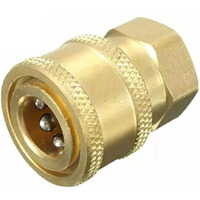 Jpt Heavy Duty Pressure Washer Coupler | 1/4-Inch Quick Connect Fitting | Solid Brass Build | Quick Coupler Female Socket