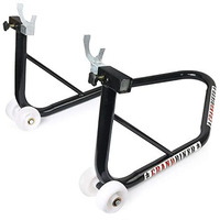 Grandbiker Universal Rear Paddock Stand With Spool Lifting Holders Only For Ktm,Yamaha,Kawasaki,Bmw,Tvs,Bajaj,Hero,Mahindra,Triumph Street Etc (Black)