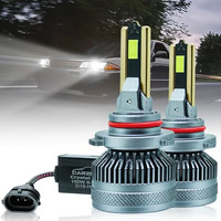 Carzex Crystal Eye 9005/Hb3 White Headlight Led Bulb, 150W/12000 Lumens Super Bright Automotive Led Headlight Conversion Kit For Cars 6500K Cool White, (75 + 75 Watts, 2Pc) (1 Year Warranty)